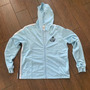 Walt Disney World Main Street Athletics Full Zip Hoodie Track Jacket sz M